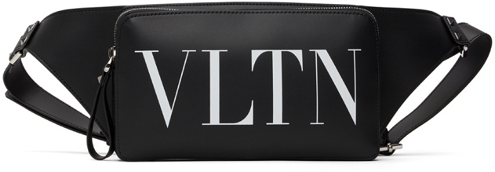 Photo: Valentino Garavani Black 'VLTN' Belt Bag