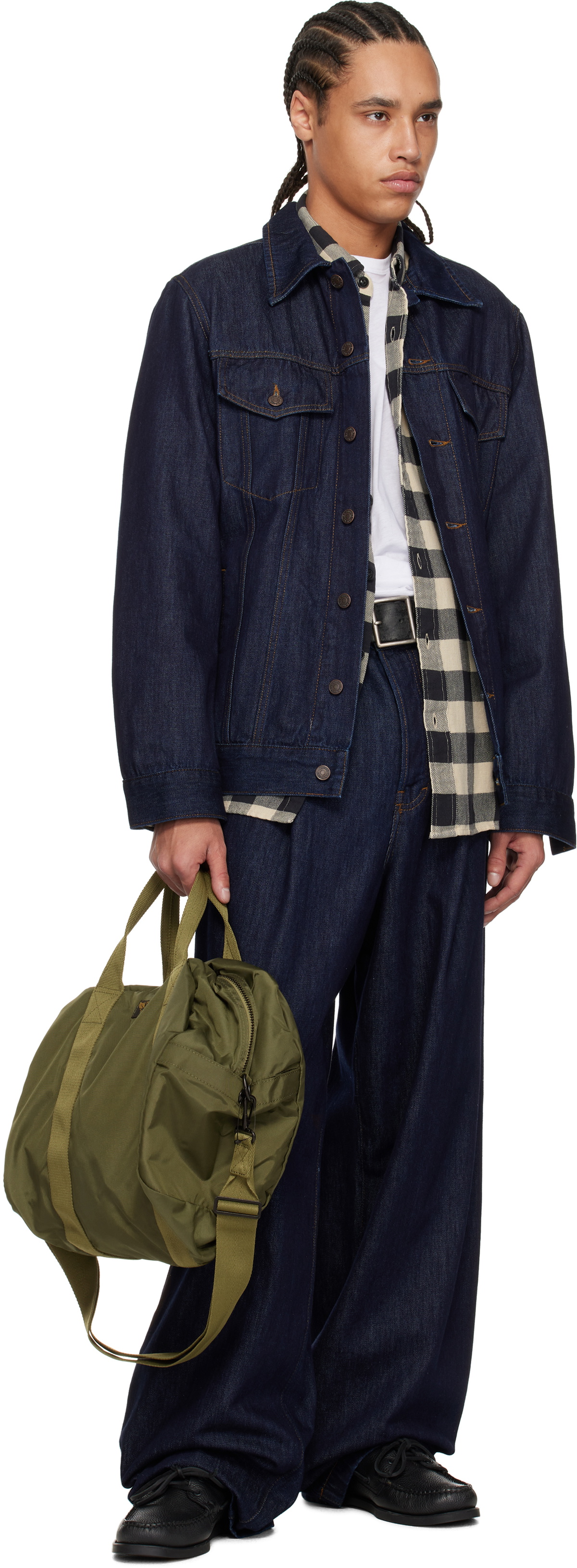 RRL Khaki Nylon Utility Kit Duffle Bag
