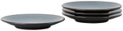 JAR CERAMISTES Black Tourron Dessert Plate Set