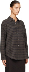 Dunst Gray Checked Flannel Shirt