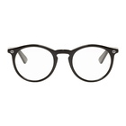 Gucci Black Round Shiny Glasses