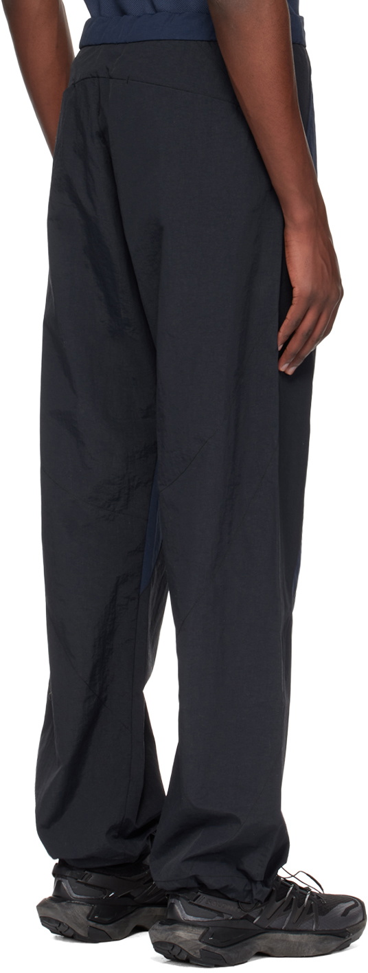 _J.L - A.L_ Navy & Black Paneled Track Pants