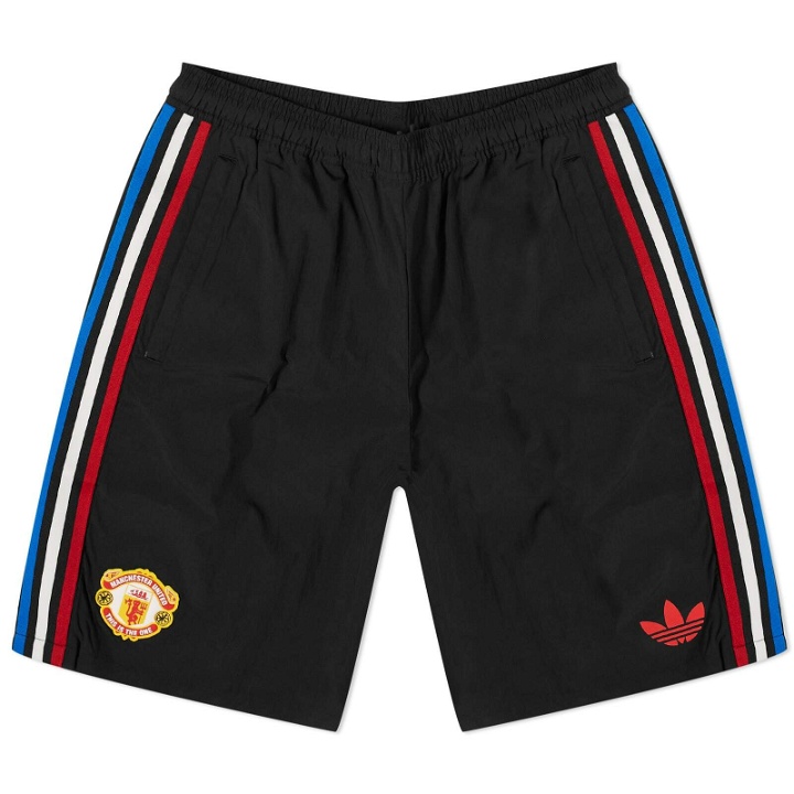 Photo: Adidas Men's x MUFC x The Stone Roses Shorts in Black