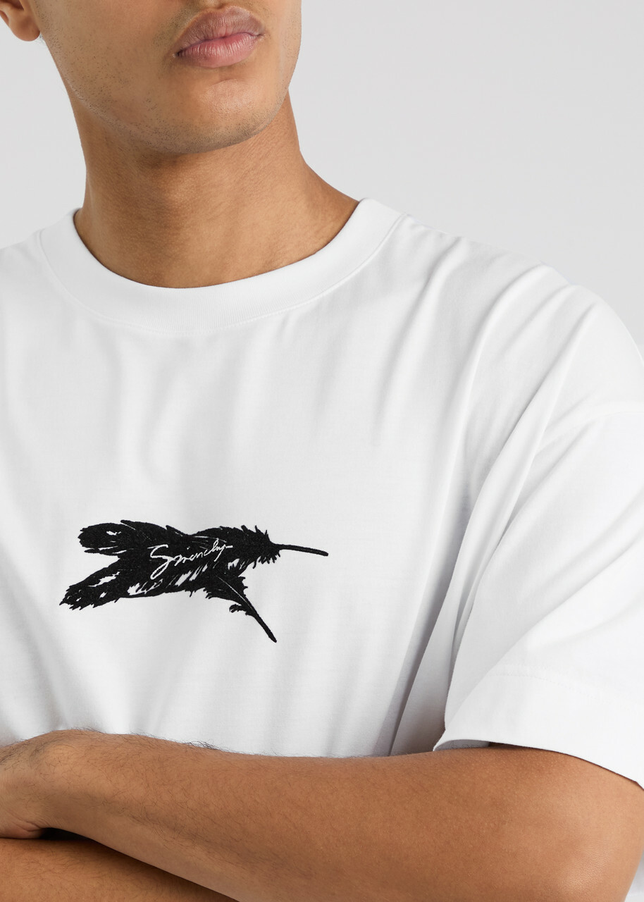 Givenchy Flocked Cotton T-shirt White Givenchy
