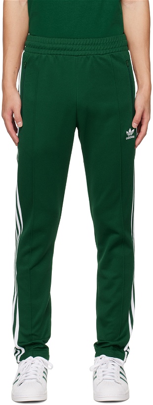 Photo: adidas Originals Green Adicolor Classics Beckenbauer Track Pants