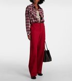 God's True Cashmere Ski Santa Tartan cashmere shirt