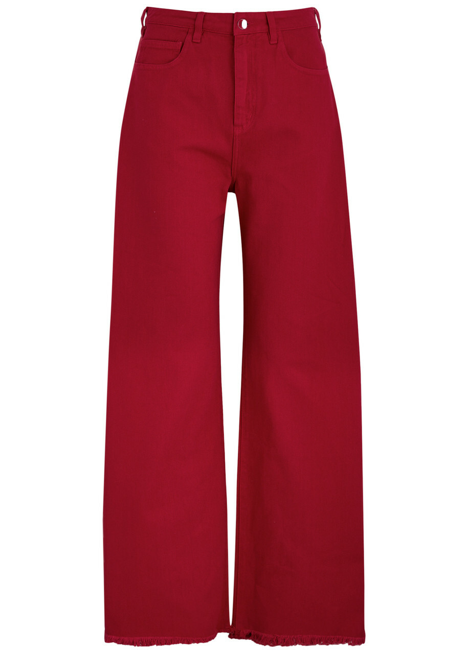 Marques' Almeida Wide-leg Jeans Red
