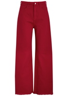 Marques' Almeida Wide-leg Jeans Red