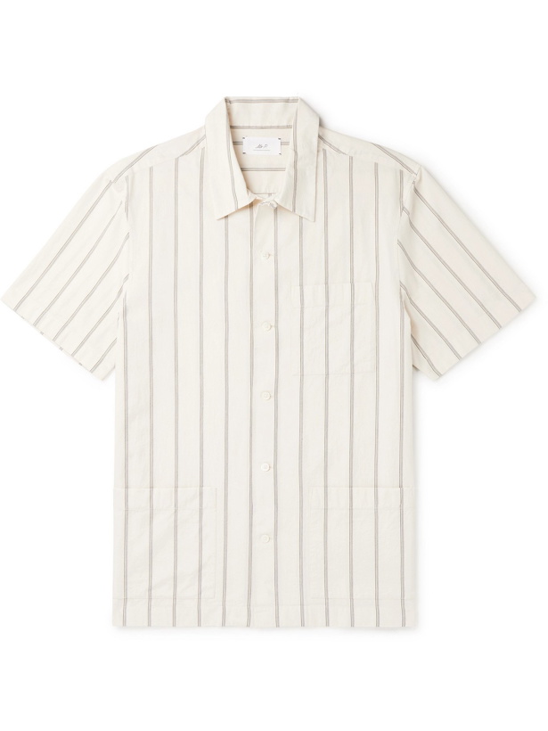 Photo: MR P. - Striped Cotton Shirt - White