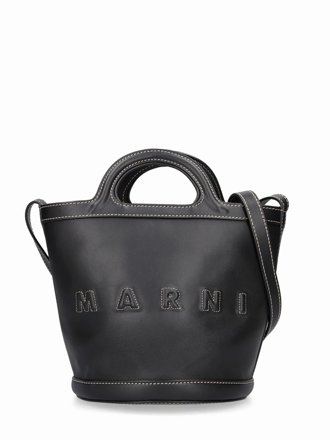 MARNI - Mini Leather Bucket Bag Marni