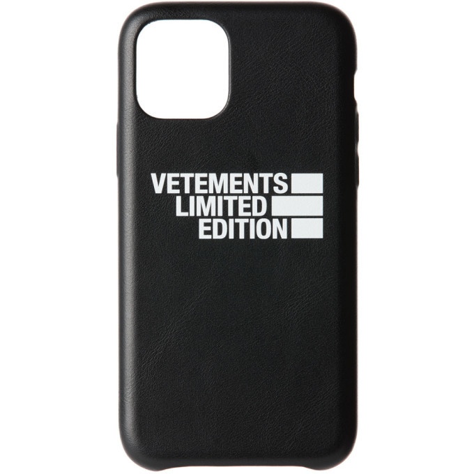 Photo: VETEMENTS Black Limited Edition Logo iPhone 11 Pro Case