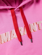 Isabel Marant - Flash Logo-Print Cotton-Blend Jersey Hoodie - Pink
