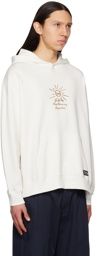 Universal Works White Flower Mountain Edition Hoodie