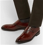 Berluti - Leather Monk-Strap Shoes - Men - Brown