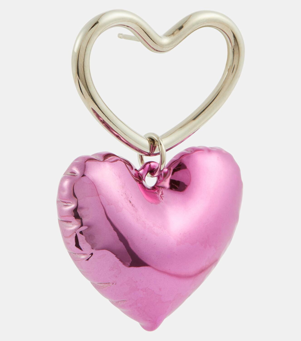Nina Ricci Blow-up heart drop earrings