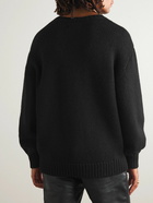 Wacko Maria - Tim Lehi Intarsia Wool Sweater - Black