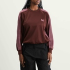 Needles Women's Track Crew Neck Shirt in Brown