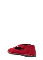 Polo Ralph Lauren Cross-over Grosgrain Espadrille Mary Jane Flats Red