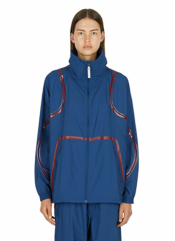 Photo: Mesh Panel Track Jacket in Blue