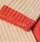 Thunders Love - Ribbed Wool-Blend Socks - Orange