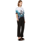 Baja East Multicolor Tie-Dye Horses Logo T-Shirt
