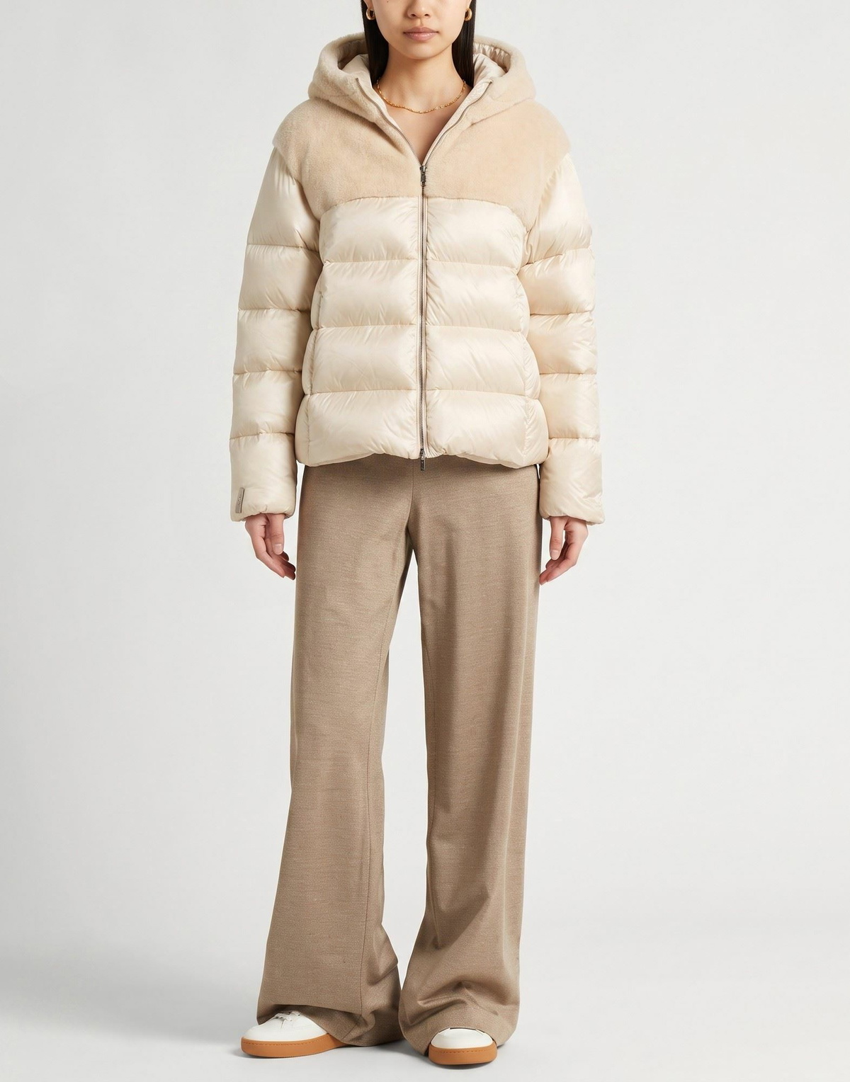 Peserico Womens Puffer in Beige