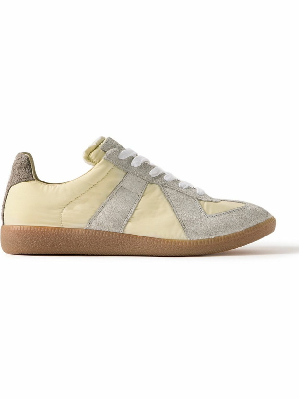 Photo: Maison Margiela - Replica Shell and Suede Sneakers - Neutrals