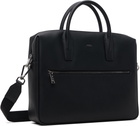 BOSS Black Logo Leather Document Briefcase
