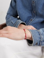 Luis Morais - 14-Karat Gold On A Cord Bracelet