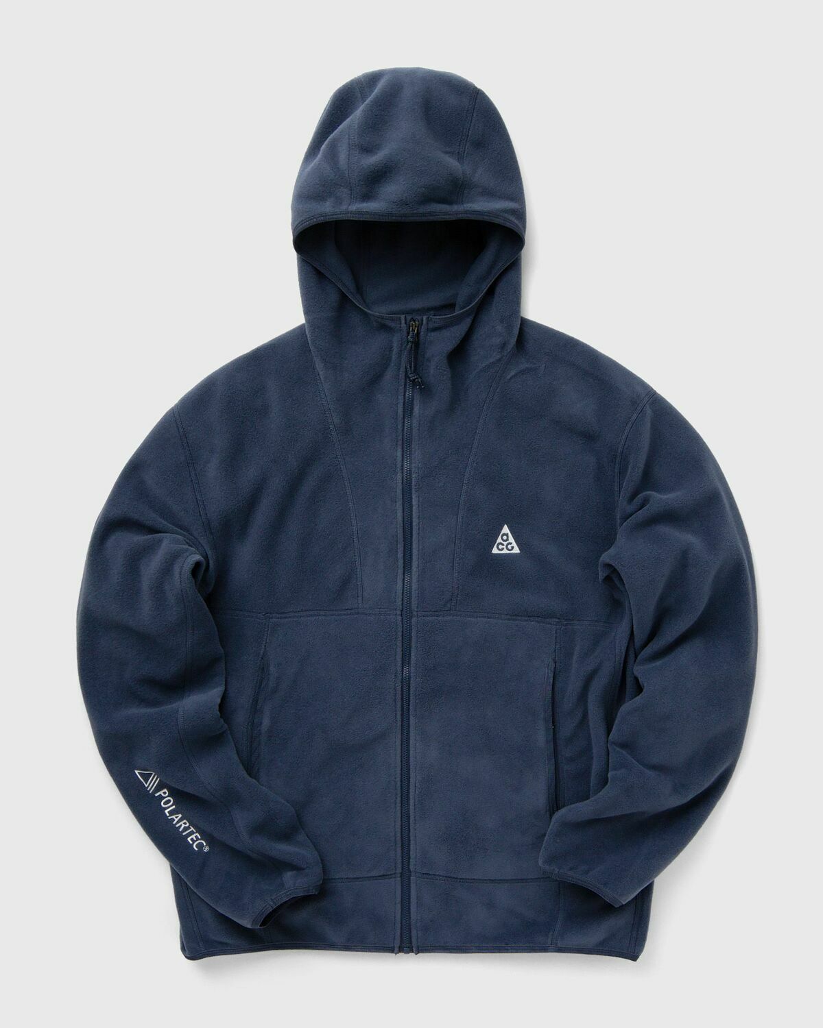 Nike Acg Wolf Tree Polartec Full Zip Top Blue Fleece Jackets Nike
