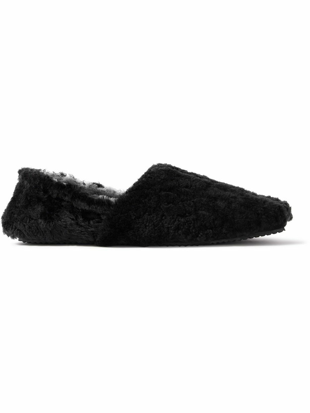 Photo: Mr P. - Shearling Slippers - Black