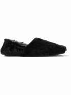 Mr P. - Shearling Slippers - Black