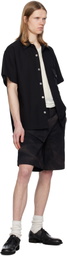 JiyongKim Black Sun-Bleached Patch Pocket Shirt