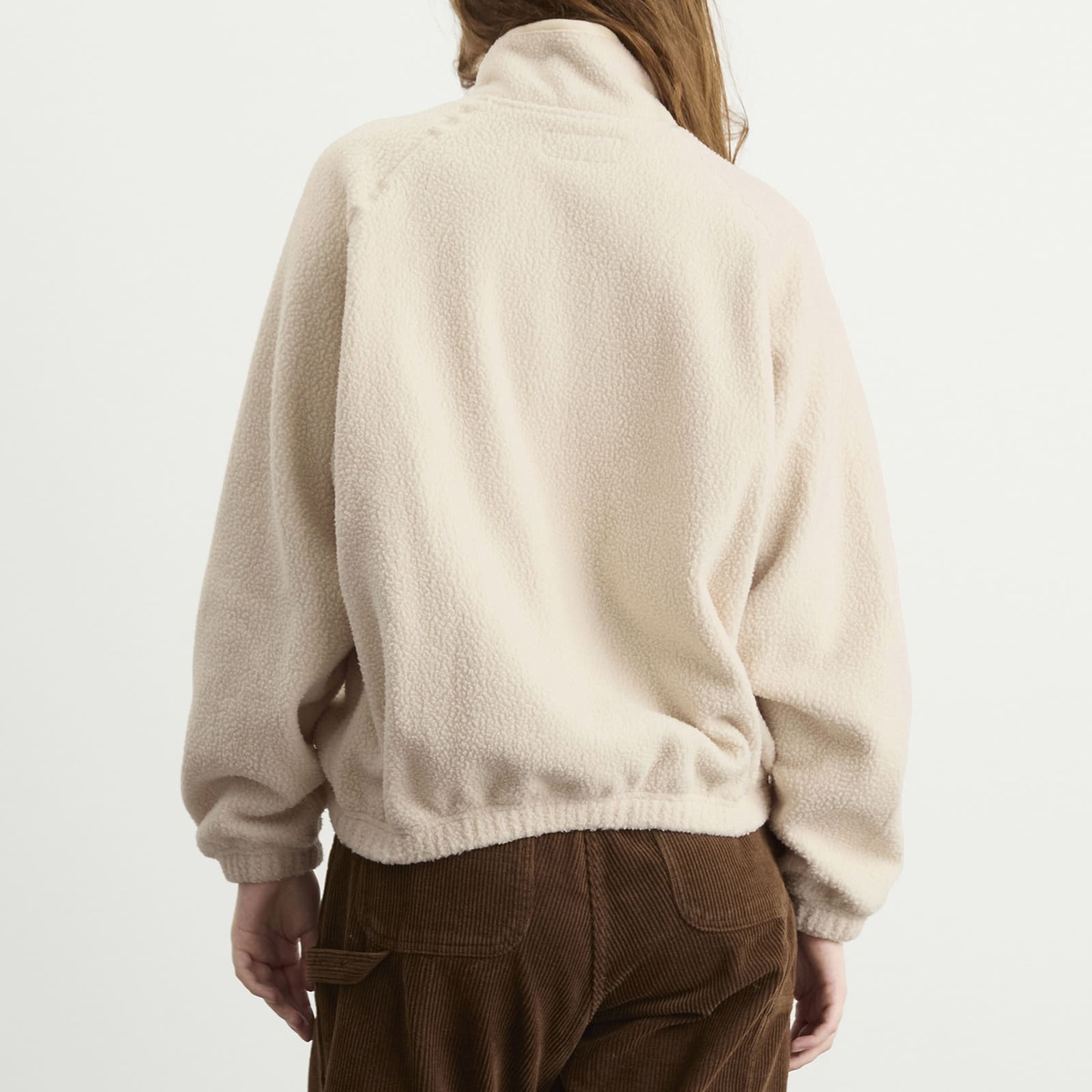 Nothing Written Women's Woolly Fleece Pullover in Ivory
