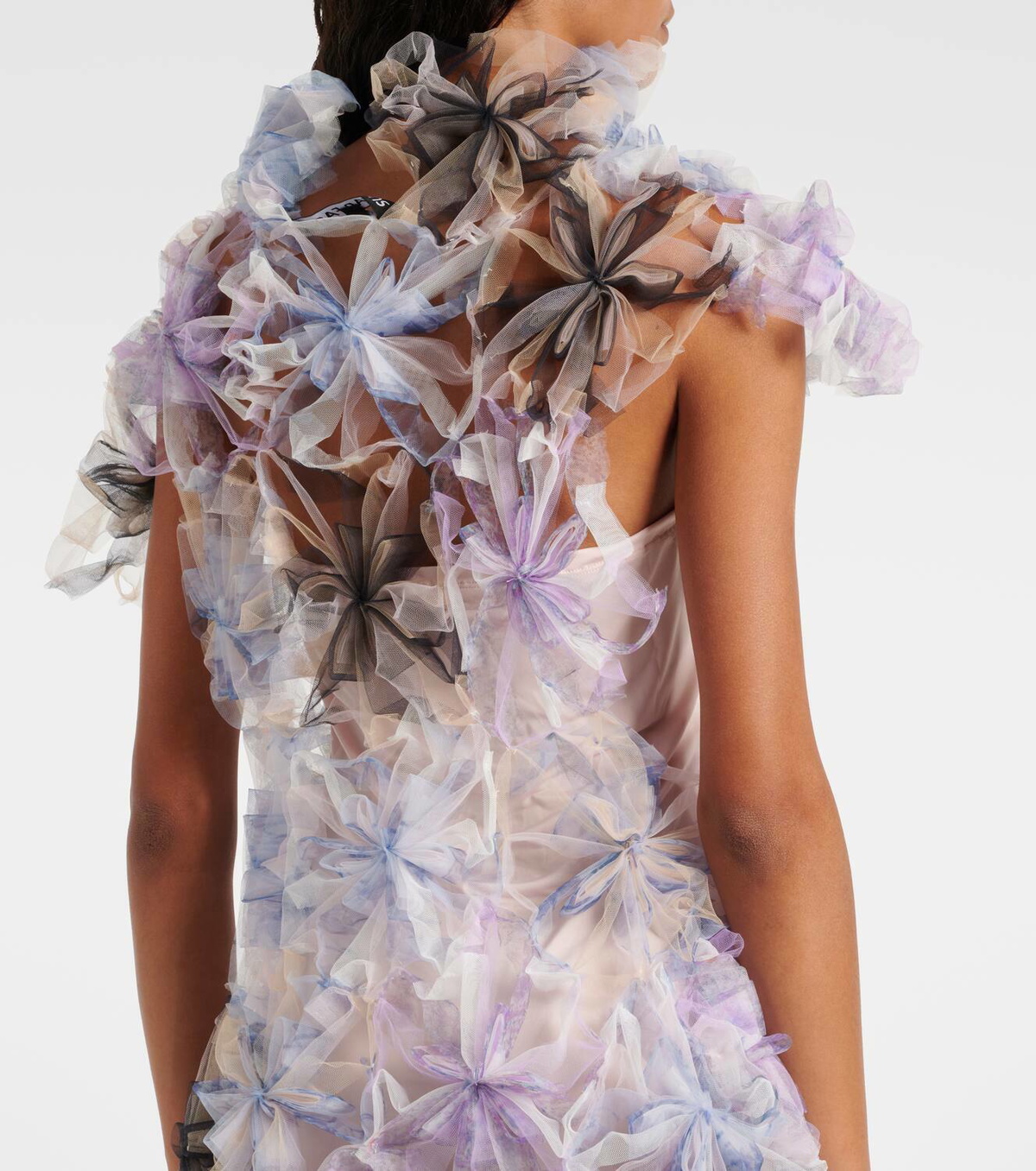 Susan Fang Air-Whirl floral-appliqué minidress