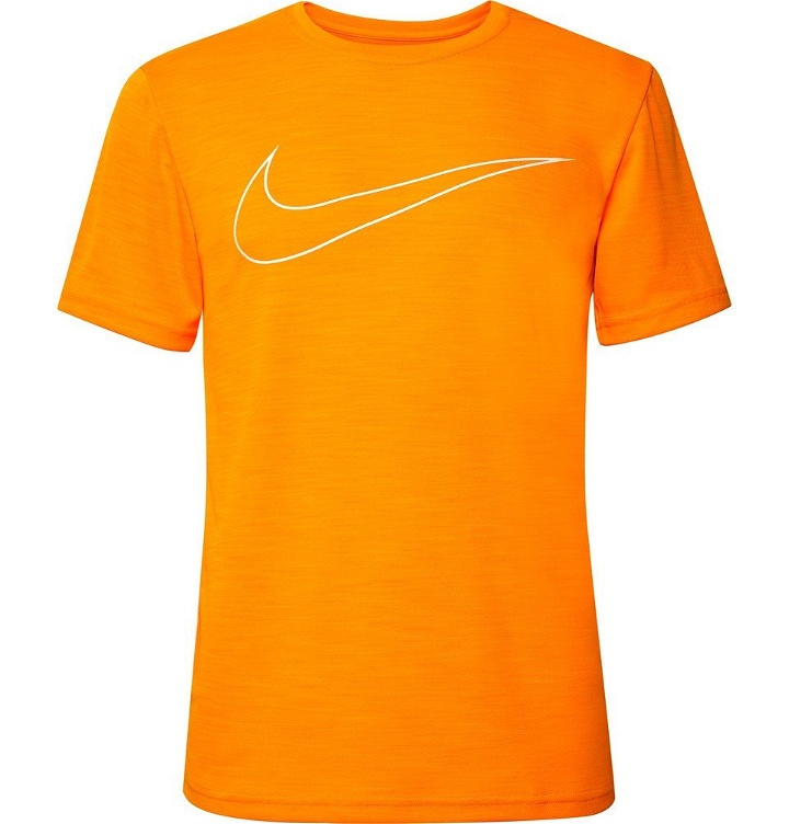 Photo: Nike Training - Superset GFX Logo-Print Dri-FIT T-Shirt - Orange