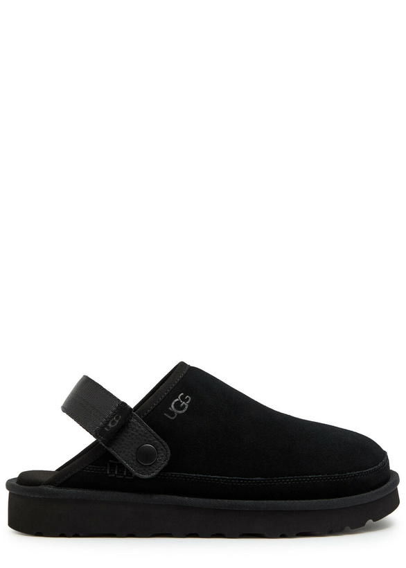 Photo: Ugg Goldencoast II Suede Clogs Black