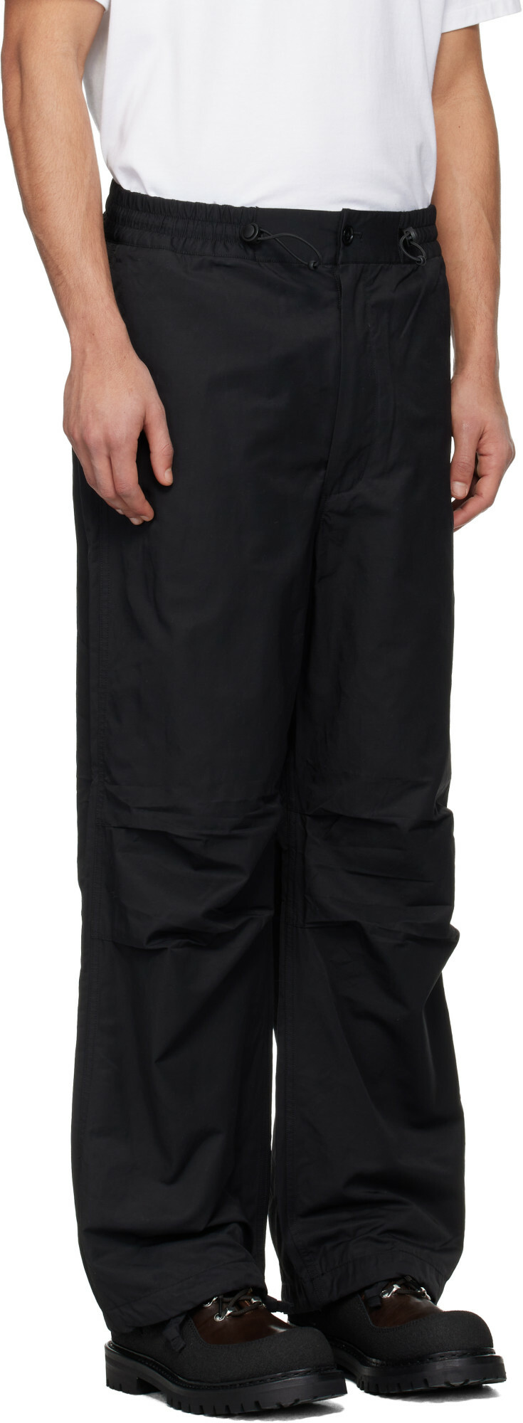 nanamica Black OOAL Nylon Twill Deck Trousers