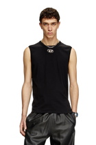Diesel Tank top with metallic Oval D - T-Shirts Mens in Black