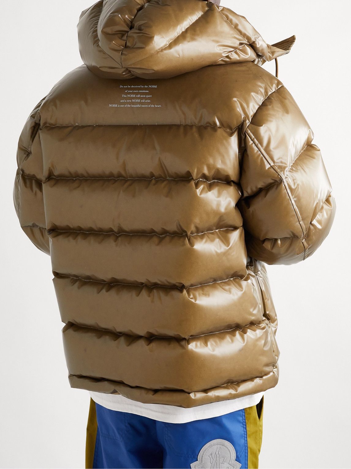 UNDERCOVER - Coated Quilted Hooded Shell Down Jacket - Brown