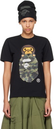 BAPE Black 1st Camo Milo On Ape Head T-Shirt