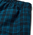 Derek Rose - Barker Checked Cotton-Poplin Pyjama Shorts - Blue