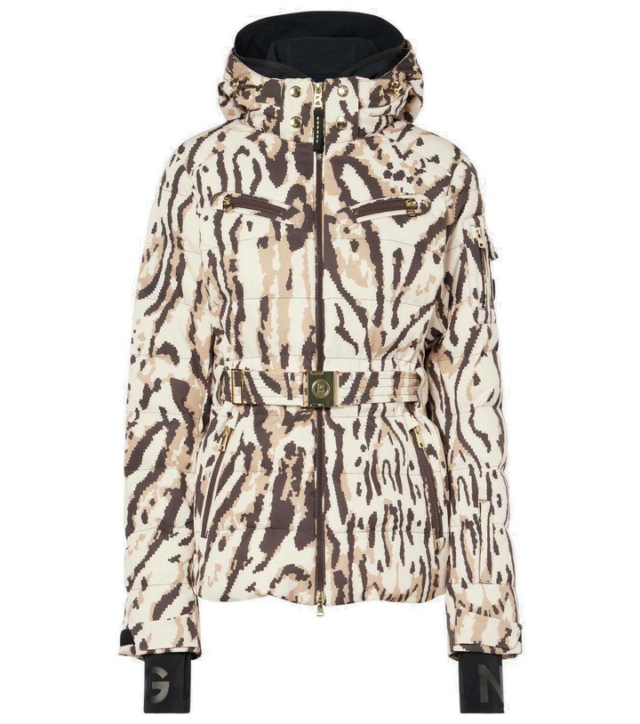 Photo: Bogner Ellya leopard-print belted ski jacket