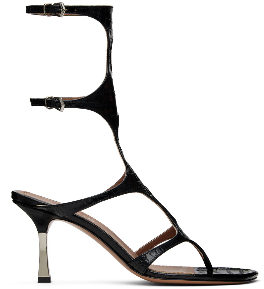 Paris Texas Black Uma 75 Heeled Sandals Paris Texas