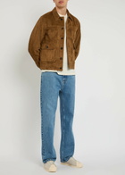 Officine Générale Lazlo Suede Jacket Brown