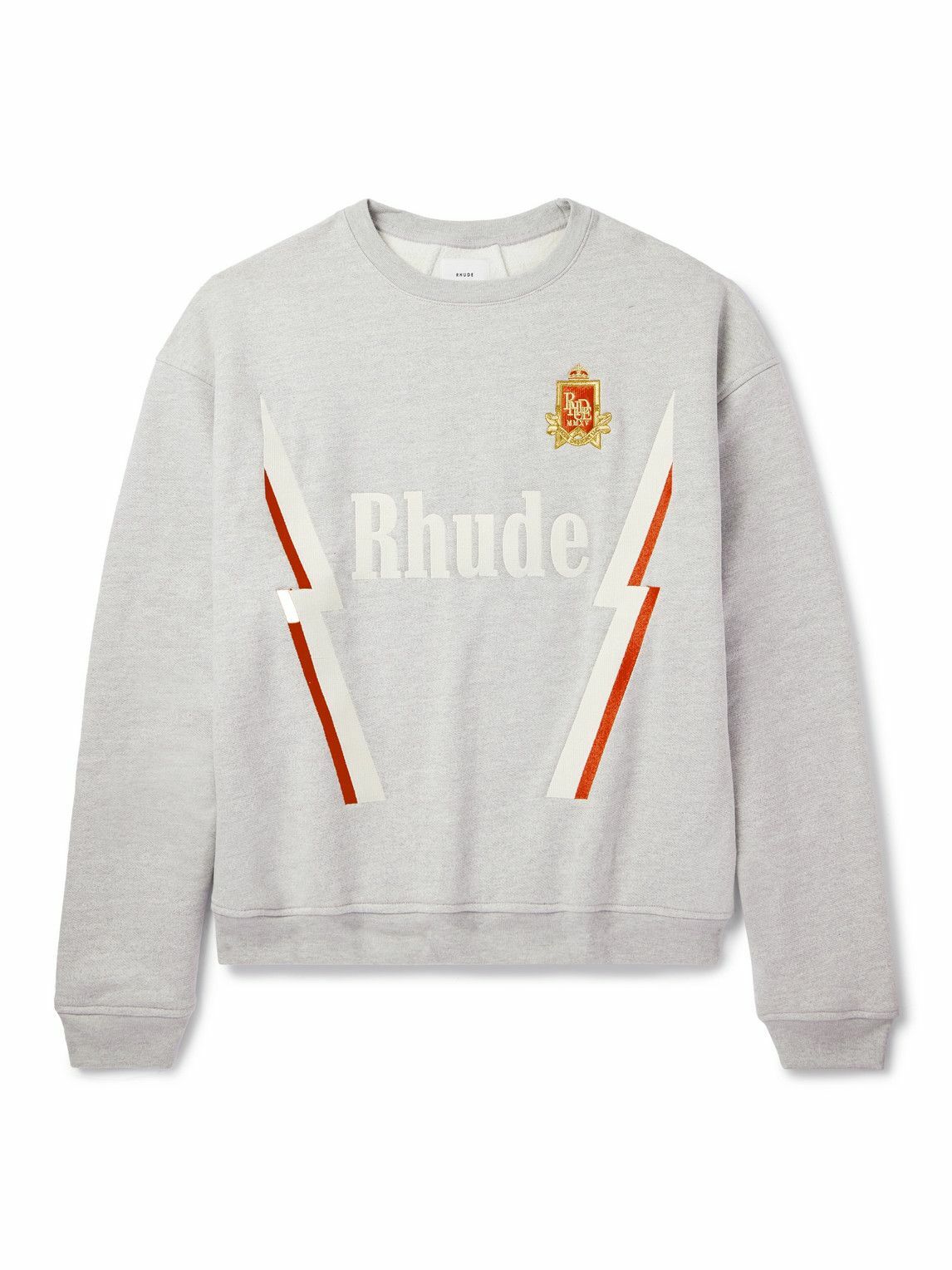 RHUDE グレー desert racing 長袖Tシャツ Rhude Gray 'Desert Racing' Long Sleeve T-Shirt Rhude