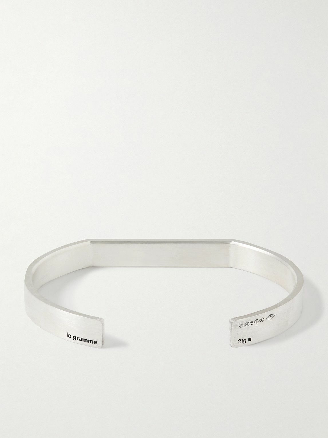 Le Gramme - Ribbon 21g Recycled Brushed Sterling Silver Cuff