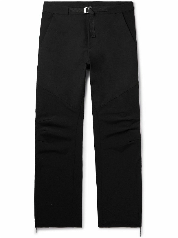 Photo: ROA - Straight-Leg Belted Cotton-Blend Shell Trousers - Black