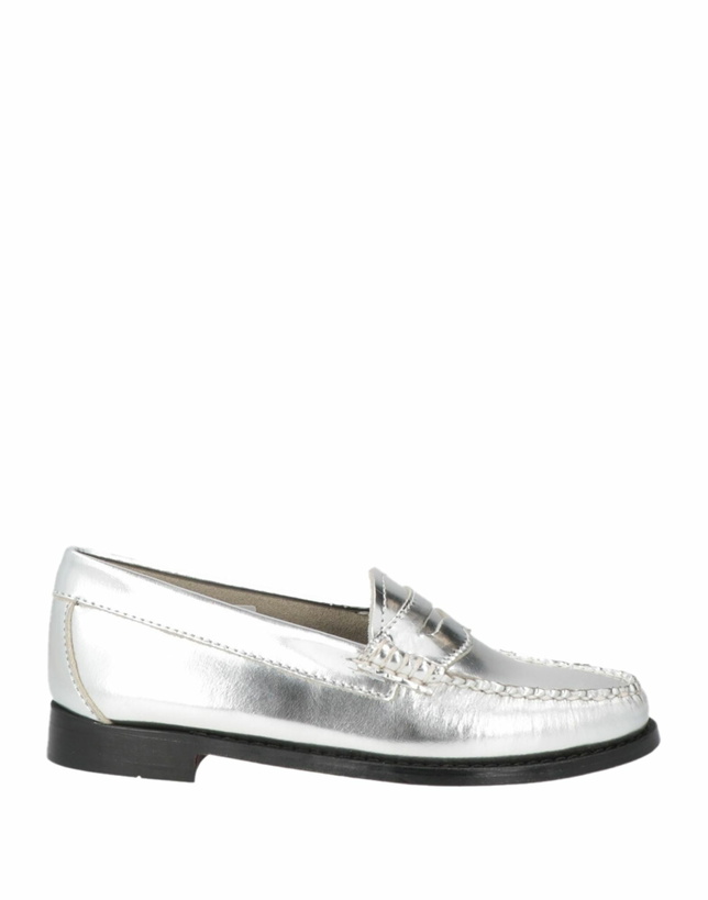 Photo: G. h. Bass & Co Weejun Penny Womens Loafers in Silver