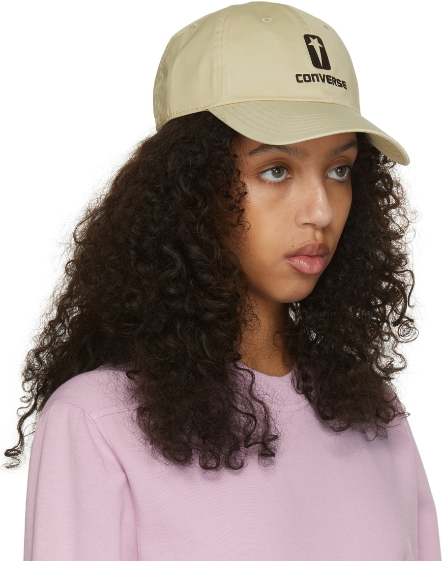 Rick Owens DRKSHDW Beige Converse Edition Drkshdw Cap Rick Owens